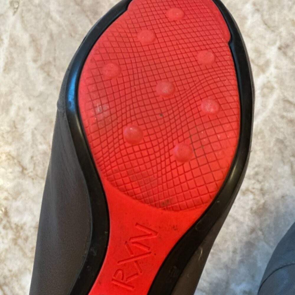 Grey leather booties - Picture 5 of 7